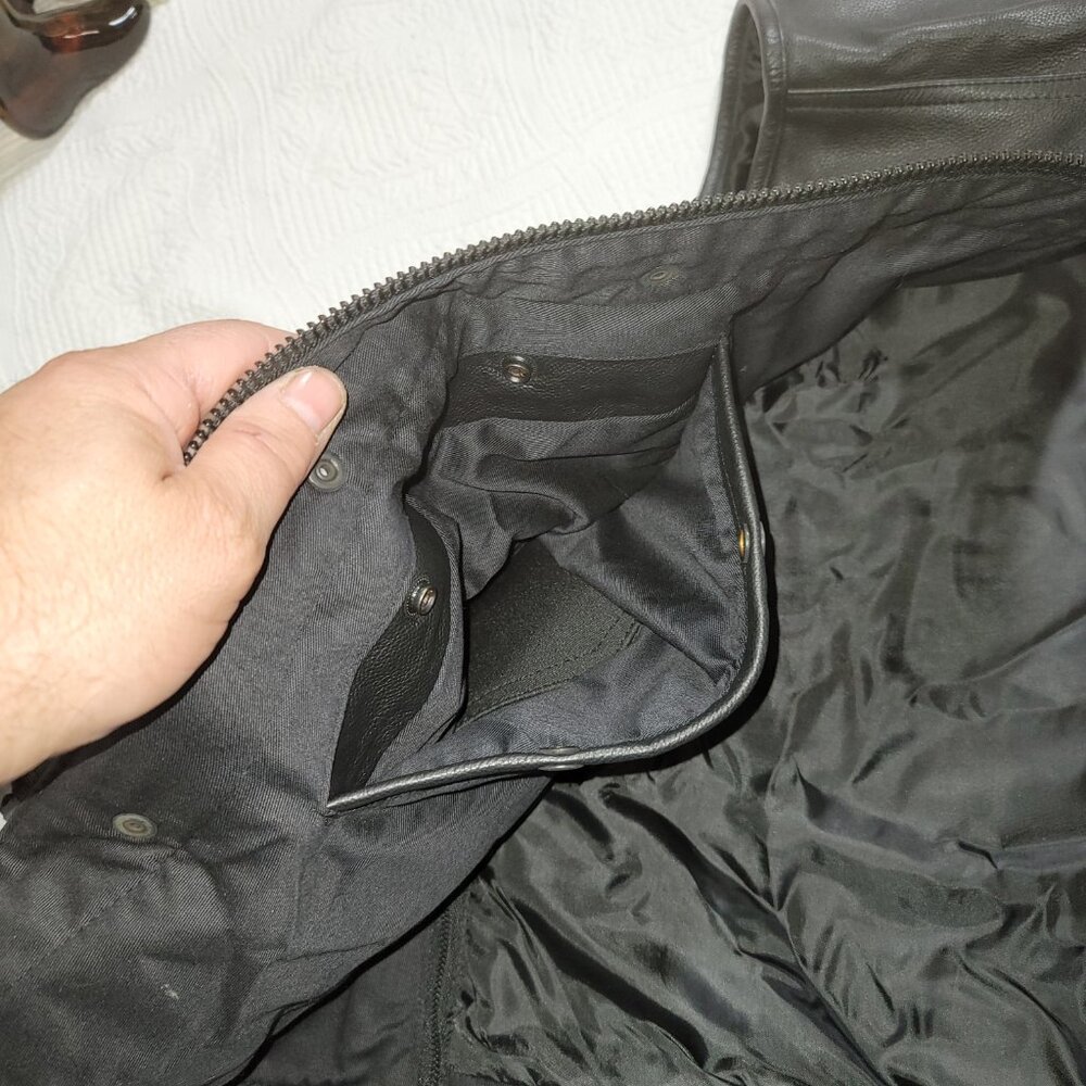 DS Daniel Smart Leather Vest Black Sz XXL - Picture 7 of 14